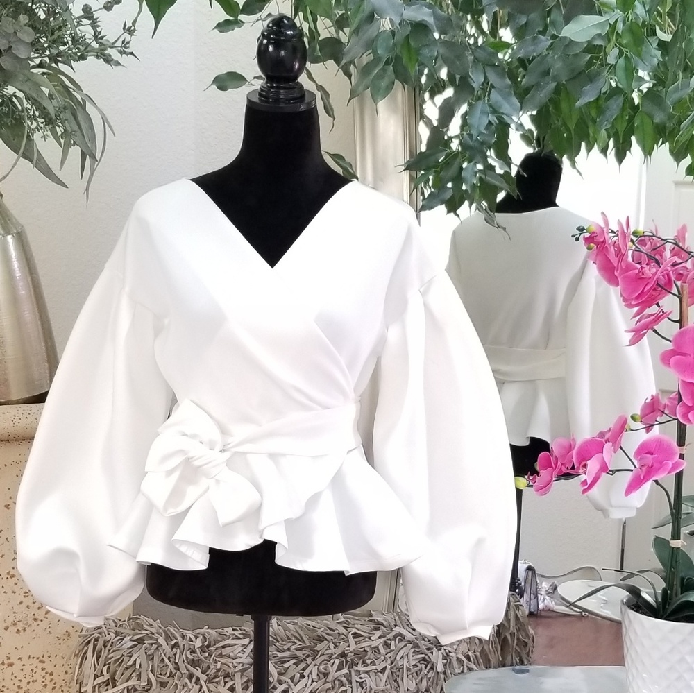 🔵 2 for $35. Peplum Blouse